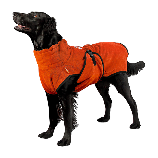 Chillcoat Microvezel Hondenbadjas Oranje