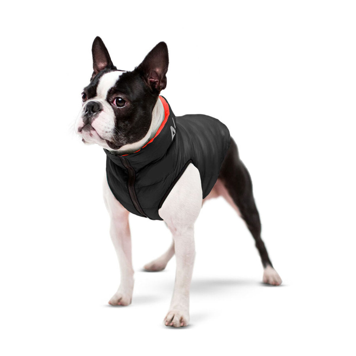 Airy Vest omkeerbare hondenjas rood-zwart