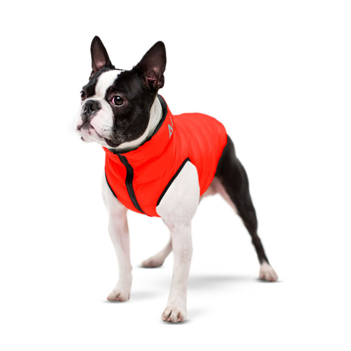 Airy Vest omkeerbare hondenjas rood-zwart