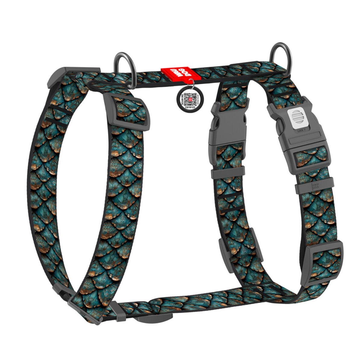 WAUDOG Nylon hondentuig Scales