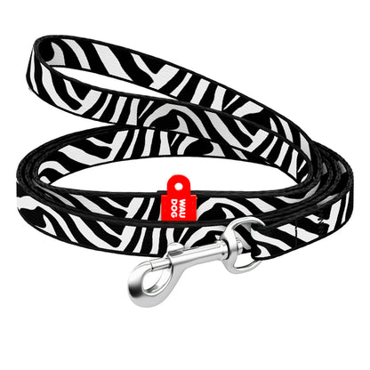 WAUDOG Nylon hondenriem Zebra 122 cm