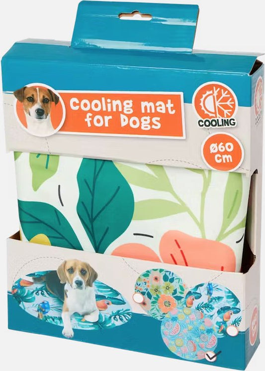 Koelmat voor honden bloemenprint