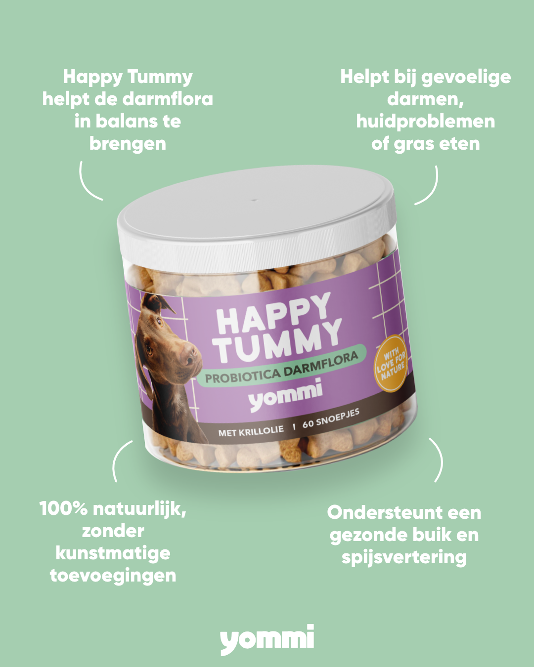 Yommi Happy Tummy, supplement voor de darmen